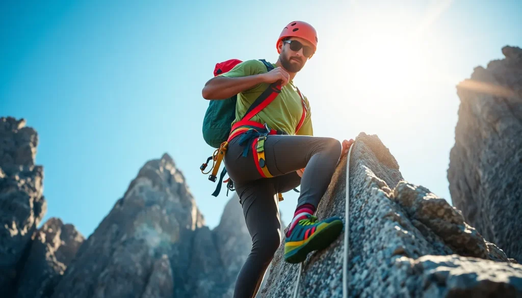 sport climbing gear